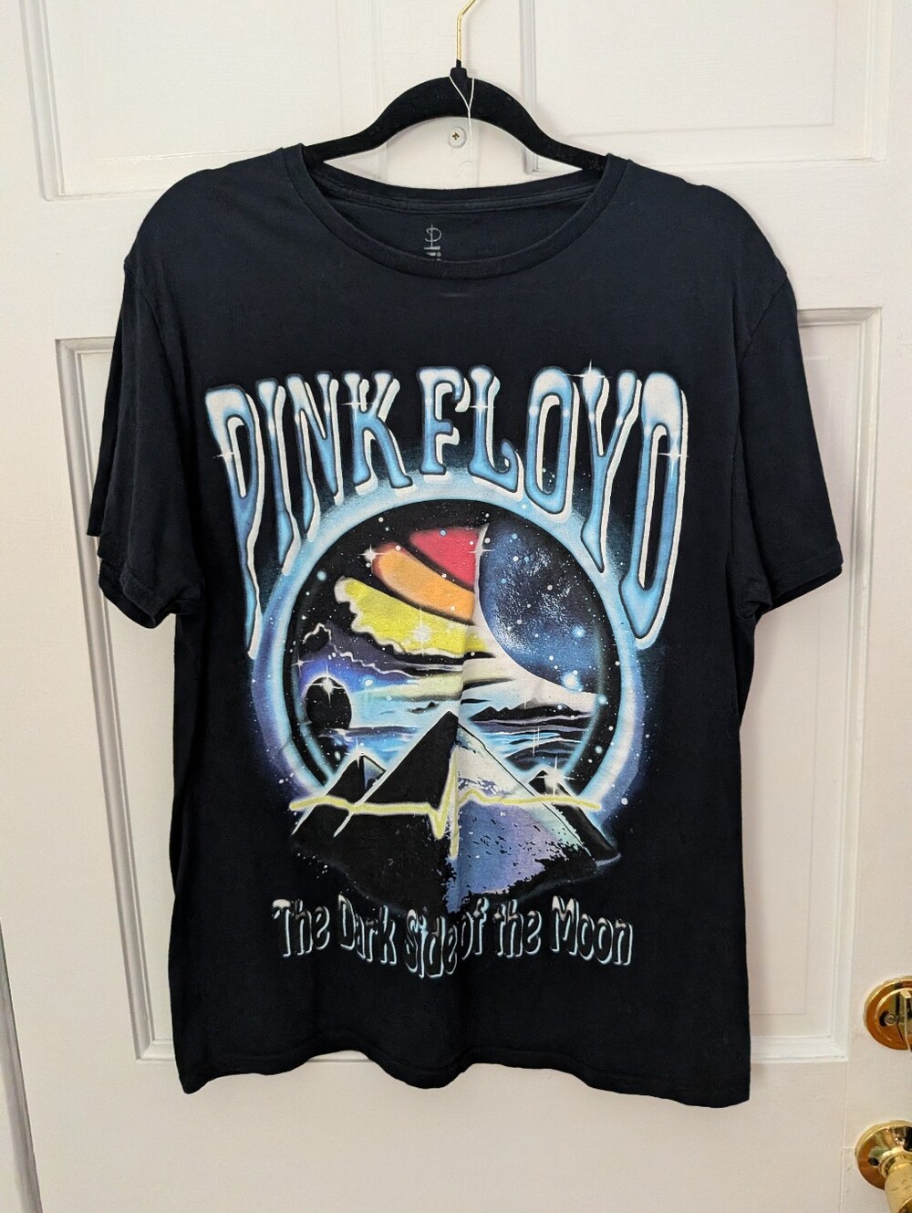 Pink Floyd Dark Side of the Moon Black Graphic Band T-Shirt Men’s Large - Picture 2 of 4